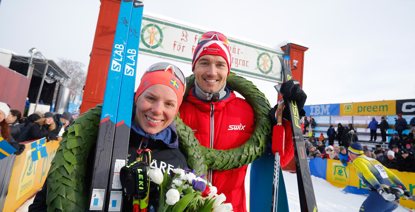 Vasaloppet in English - Andreas Nygaard and Lina Korsgren won ...