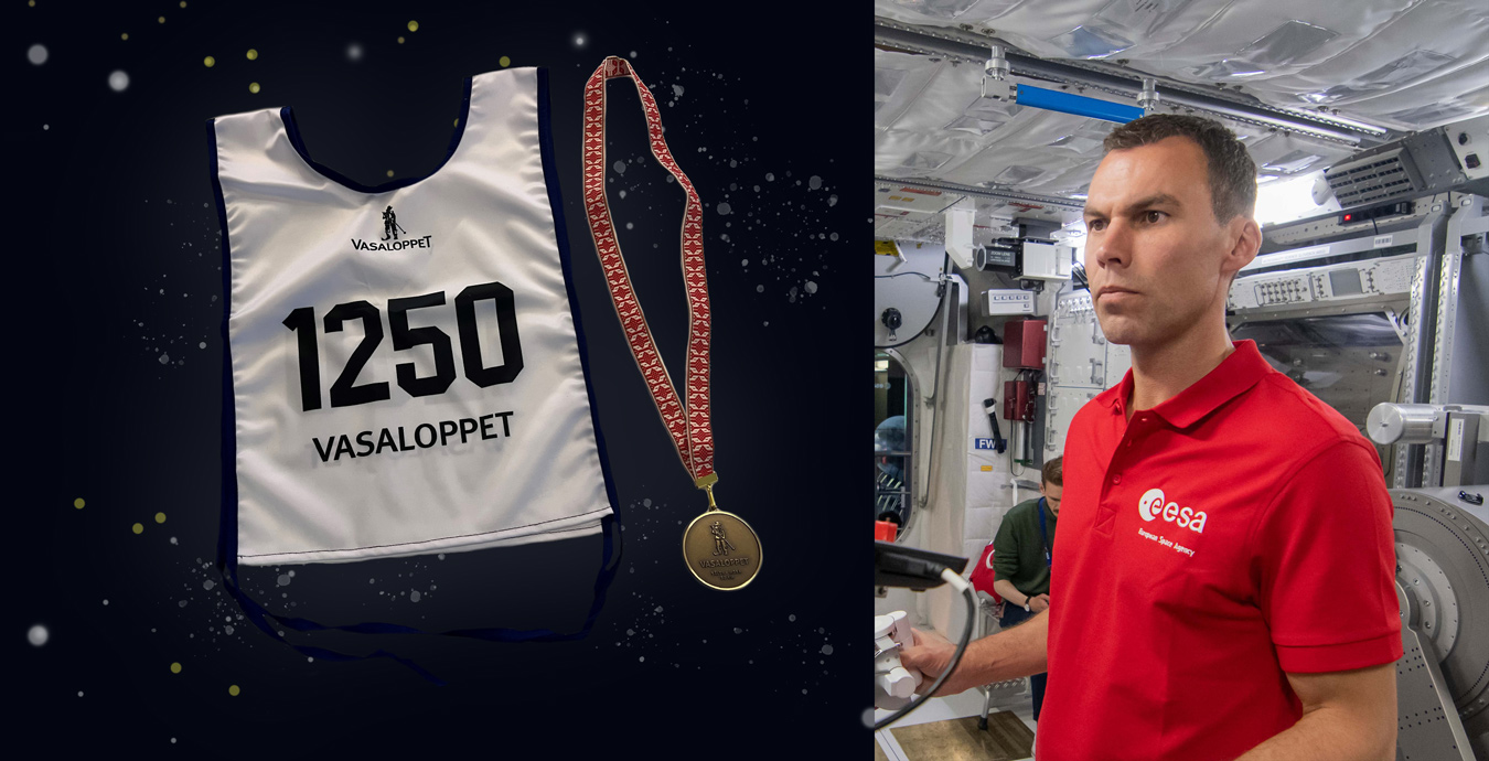 English Swedish Vasaloppet space accompanies Vasaloppet Marcus in astronaut - to Wandt