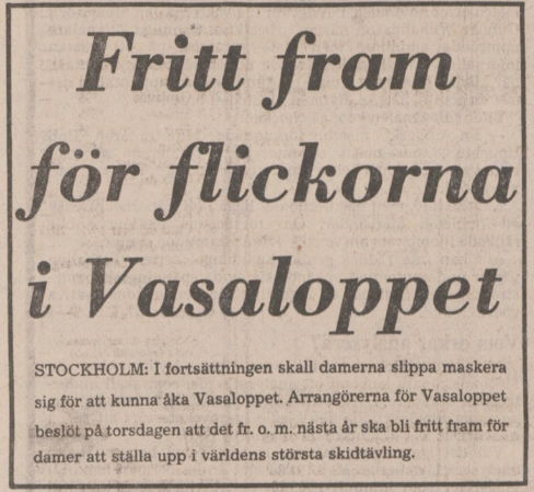Notis i Svenska Dagbladet 1980-04-25.